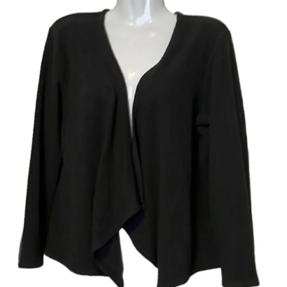 J.Jill Pure Jill womens shrug S gray green textured Preppy long sleeves Cardigan